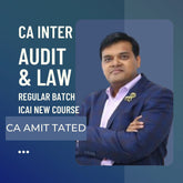CA Inter Audit & Law Regular Batch By CA Amit Tated | For Jan 26 & May 26 Exams | ICAI New Course
